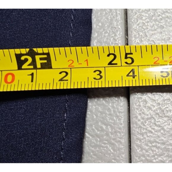 Banana Republic‎ Womens S Navy Long Sleeve Silky Tailored Preppy Button Up Shirt - Picture 9 of 13